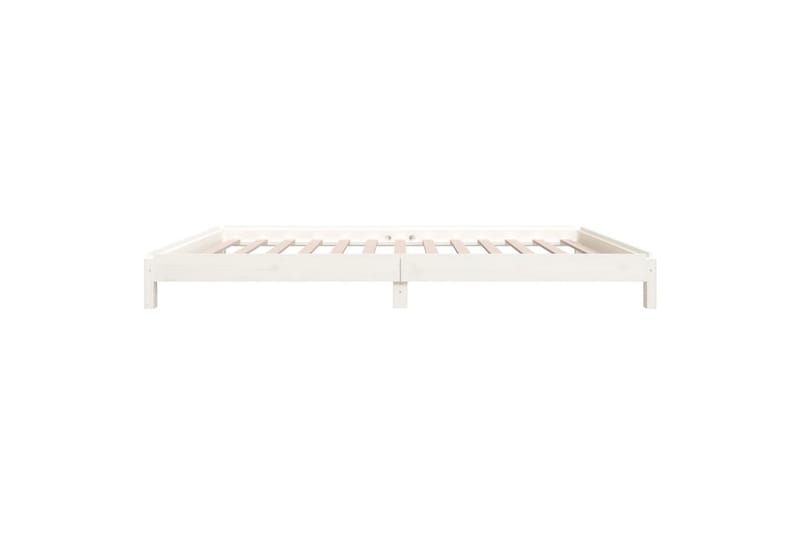 beBasic Stableseng hvit 90x200 cm heltre furu - Hvit - Møbler - Senger - Sengeramme & sengestamme