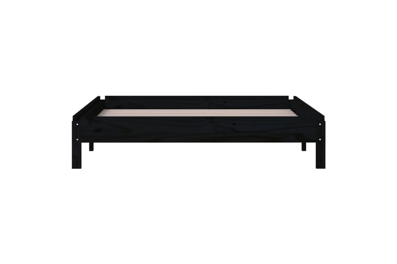 beBasic Stableseng svart 100x200 cm heltre furu - Svart - Møbler - Senger - Sengeramme & sengestamme
