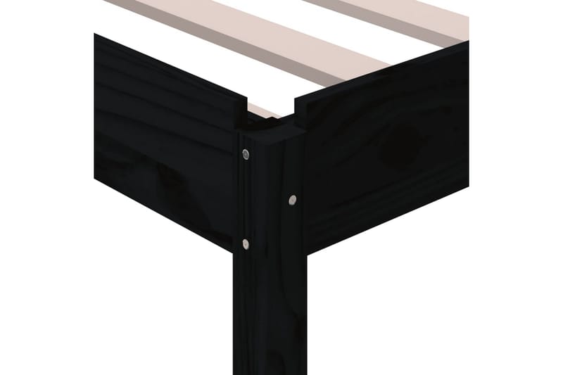 beBasic Stableseng svart 90x200 cm heltre furu - Svart - Møbler - Senger - Sengeramme & sengestamme