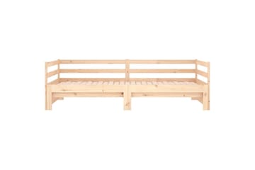 beBasic Uttrekkbar dagseng 2x(90x190) cm heltre furu - Brun - Møbler - Senger - Sengeramme & sengestamme