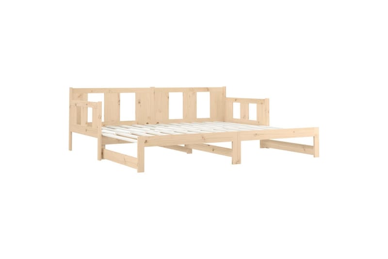 beBasic Uttrekkbar dagseng heltre furu 2x(90x190) cm - Brun - Møbler - Sofaer - Dagsenger
