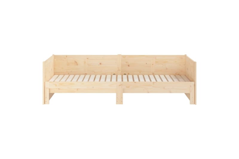 beBasic Uttrekkbar dagseng heltre furu 2x(90x190) cm - Brun - Møbler - Sofaer - Dagsenger