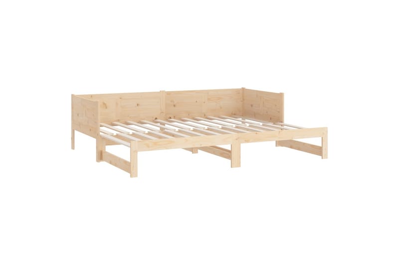 beBasic Uttrekkbar dagseng heltre furu 2x(90x190) cm - Brun - Møbler - Sofaer - Dagsenger