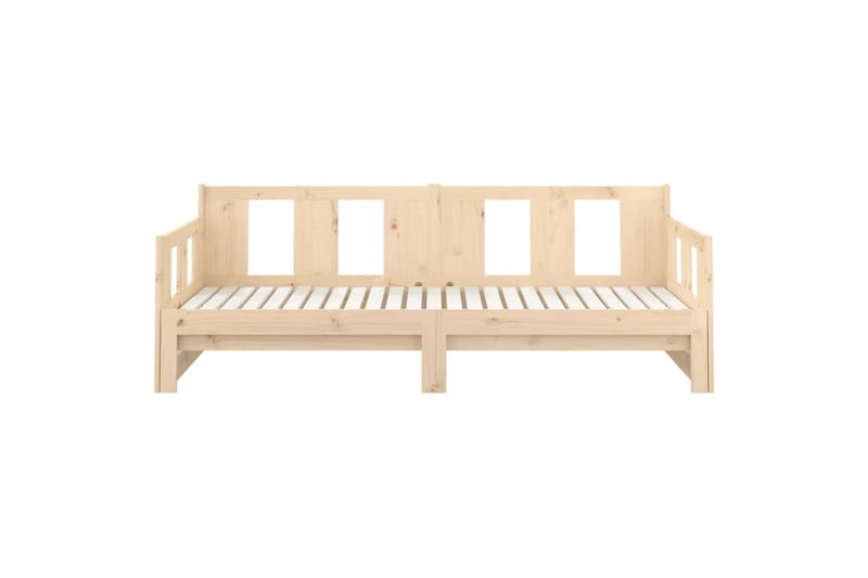 beBasic Uttrekkbar dagseng heltre furu 2x(90x190) cm - Brun - Møbler - Sofaer - Dagsenger