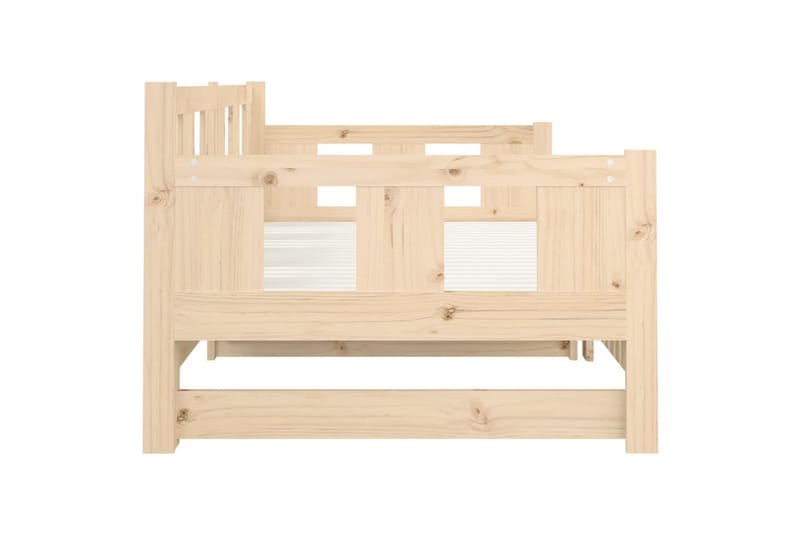 beBasic Uttrekkbar dagseng heltre furu 2x(90x190) cm - Brun - Møbler - Sofaer - Dagsenger