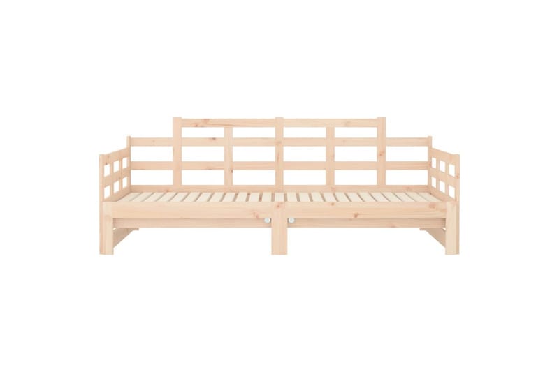 beBasic Uttrekkbar dagseng heltre furu 2x(90x190) cm - Brun - Møbler - Sofaer - Dagsenger