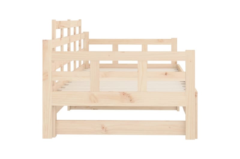 beBasic Uttrekkbar dagseng heltre furu 2x(90x190) cm - Brun - Møbler - Sofaer - Dagsenger