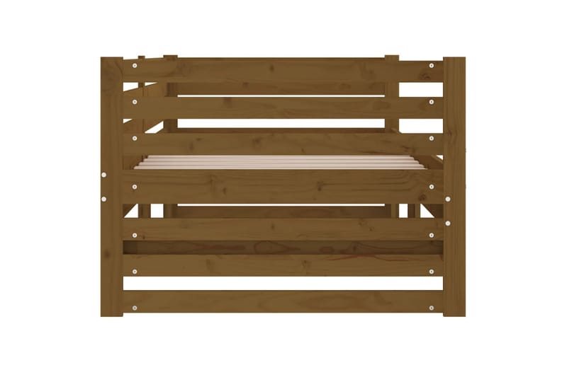 beBasic Uttrekkbar dagseng honningbrun 2x(90x190) cm heltre furu - Brun - Møbler - Senger - Sengeramme & sengestamme