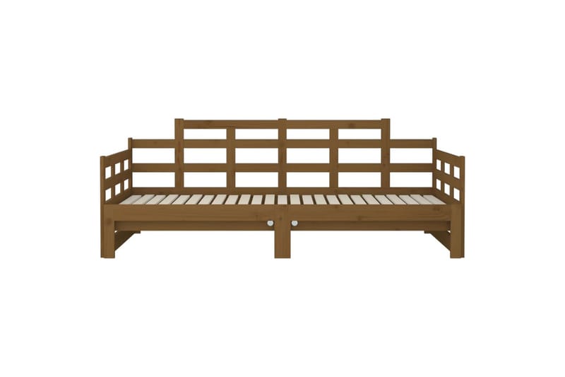 beBasic Uttrekkbar dagseng honningbrun heltre furu 2x(90x190) cm - Brun - Møbler - Sofaer - Dagsenger