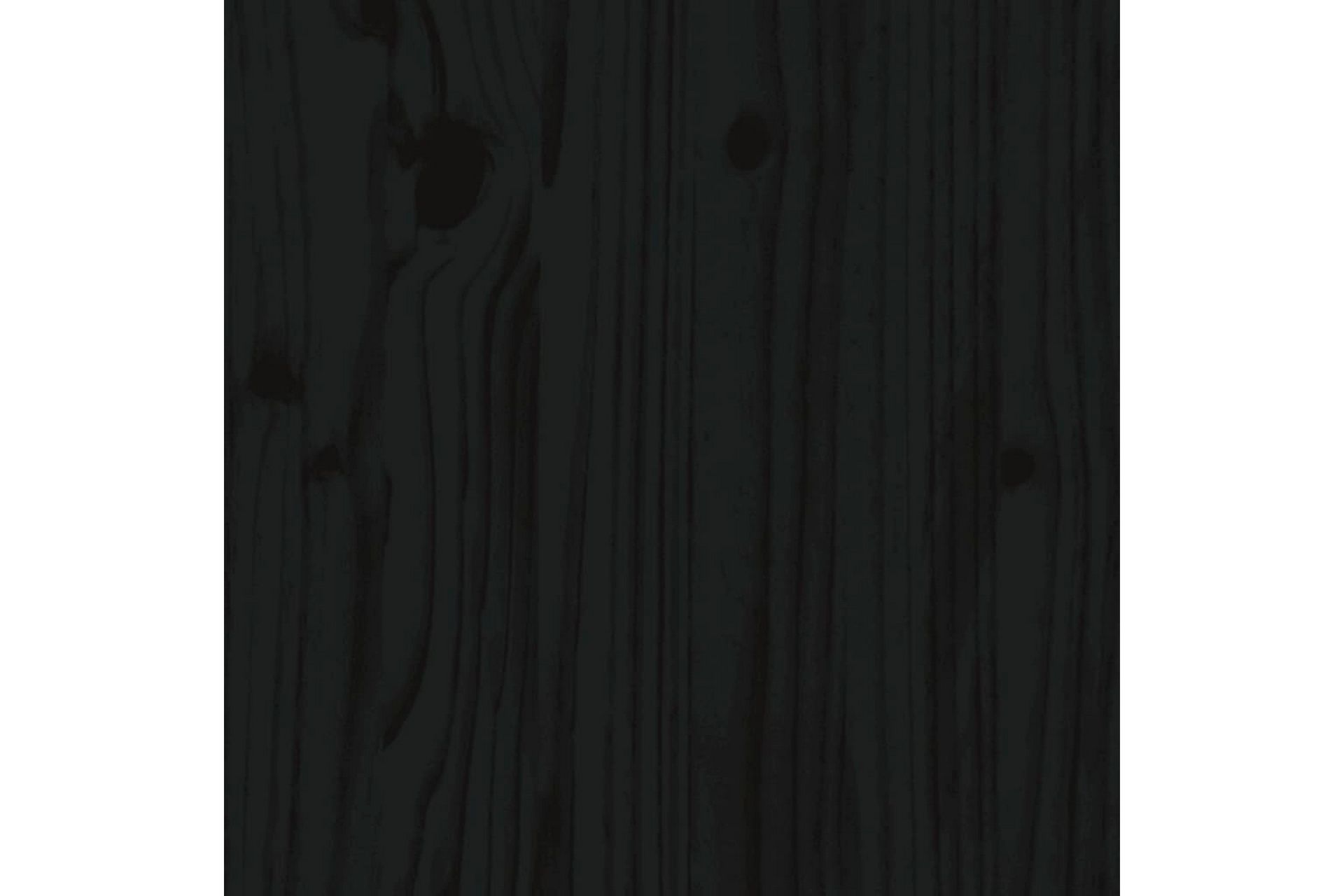 beBasic Uttrekkbar dagseng svart 2x(80x200) cm heltre furu - Svart - Møbler - Senger - Sengeramme & sengestamme