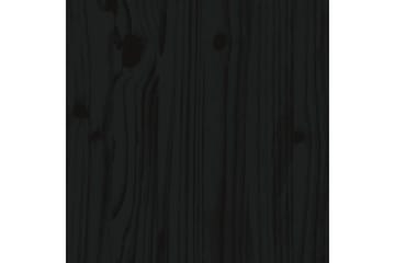 beBasic Uttrekkbar dagseng svart 2x(80x200) cm heltre furu - Svart - Møbler - Senger - Sengeramme & sengestamme