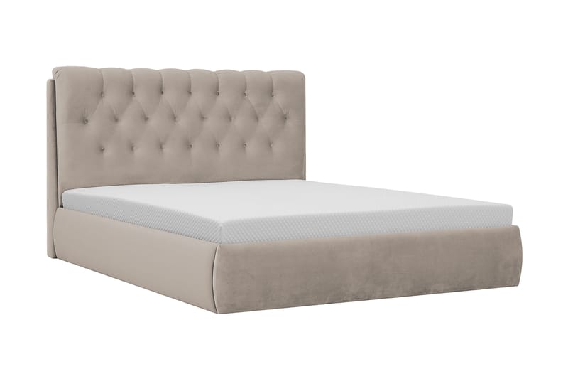 Bedford Sengpakke med Oppbevaring 160x200 cm - Beige - Møbler - Senger - Komplett sengepakke