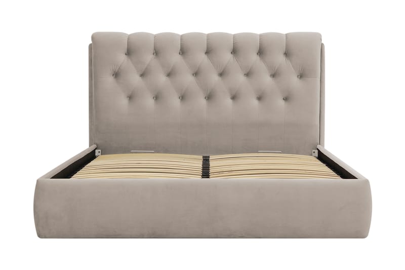 Bedford Sengpakke med Oppbevaring 160x200 cm - Beige - Møbler - Senger - Komplett sengepakke