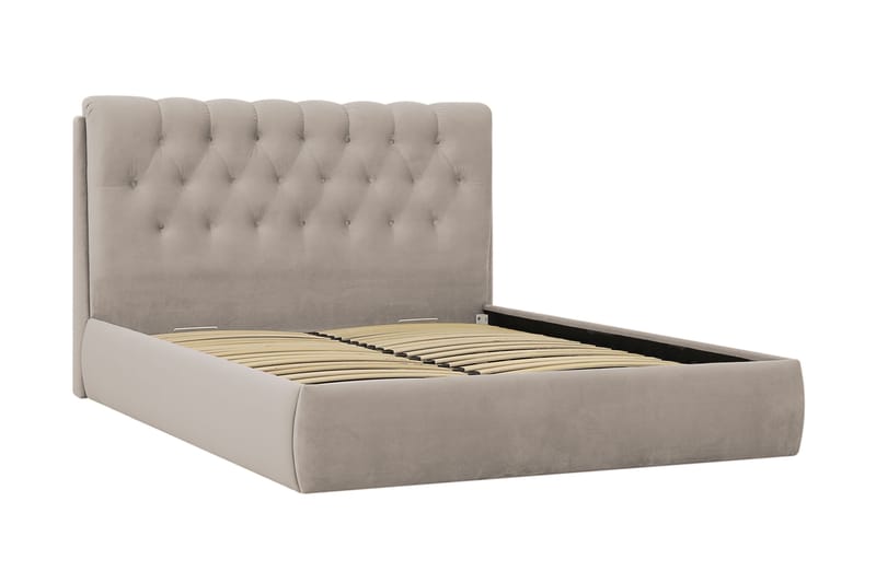 Bedford Sengpakke med Oppbevaring 160x200 cm - Beige - Møbler - Senger - Komplett sengepakke