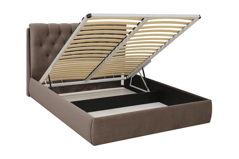Bedford Sengpakke med Oppbevaring 160x200 cm - Brun - Møbler - Senger - Komplett sengepakke
