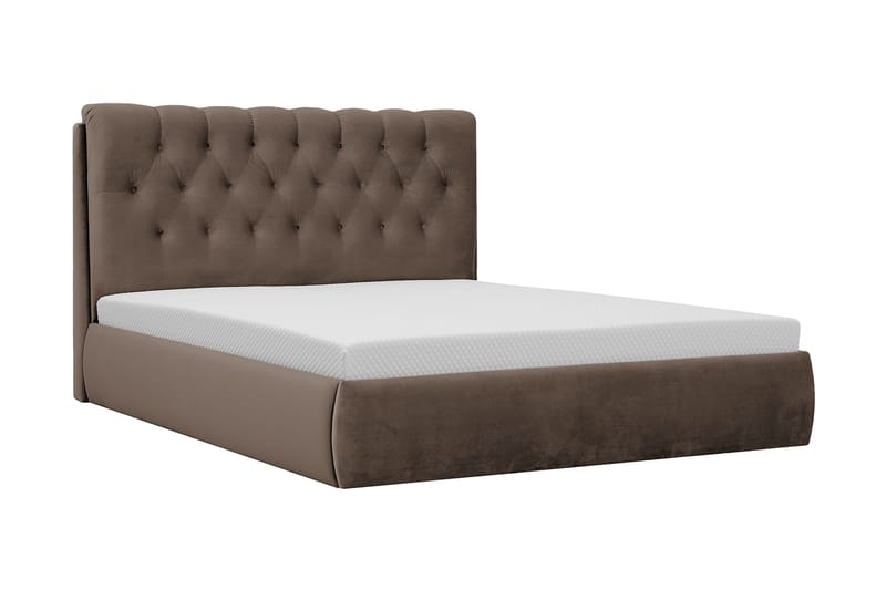 Bedford Sengpakke med Oppbevaring 160x200 cm - Brun - Møbler - Senger - Komplett sengepakke