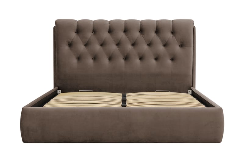 Bedford Sengpakke med Oppbevaring 160x200 cm - Brun - Møbler - Senger - Komplett sengepakke