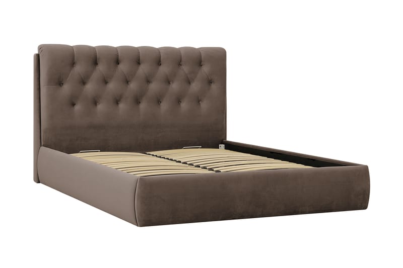 Bedford Sengpakke med Oppbevaring 160x200 cm - Brun - Møbler - Senger - Komplett sengepakke