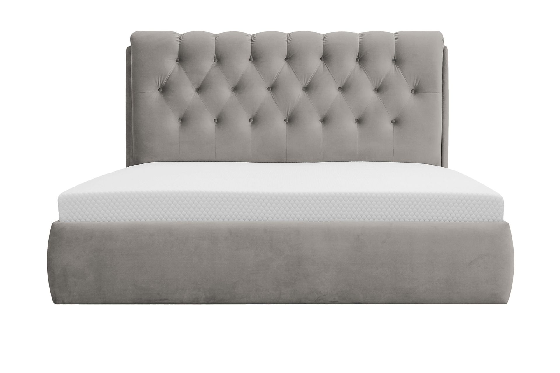 Bedford Sengpakke med Oppbevaring 160x200 cm - Grå - Møbler - Senger - Komplett sengepakke