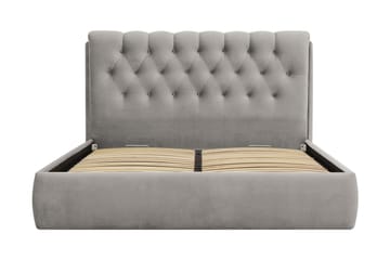 Bedford Sengpakke med Oppbevaring 160x200 cm - Grå - Møbler - Senger - Komplett sengepakke