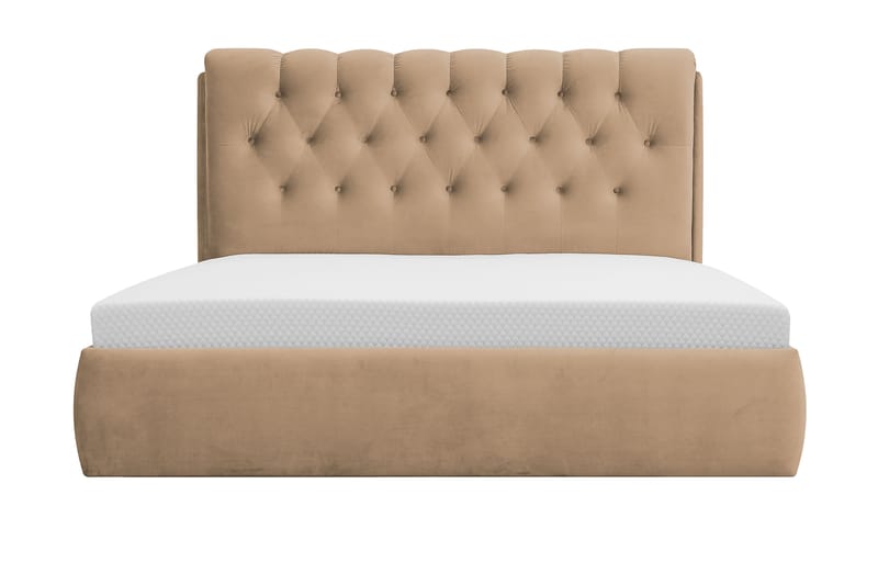 Bedford Sengpakke med Oppbevaring 160x200 cm - Lyse brun - Møbler - Senger - Komplett sengepakke