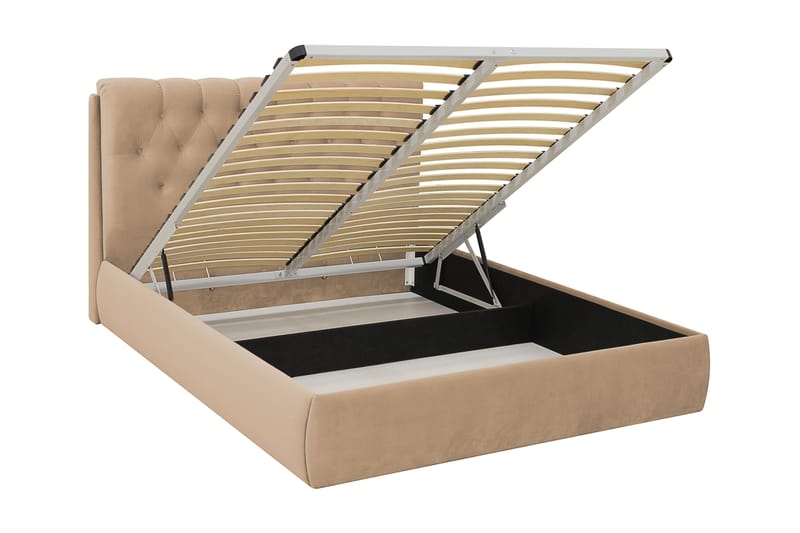 Bedford Sengpakke med Oppbevaring 160x200 cm - Lyse brun - Møbler - Senger - Komplett sengepakke
