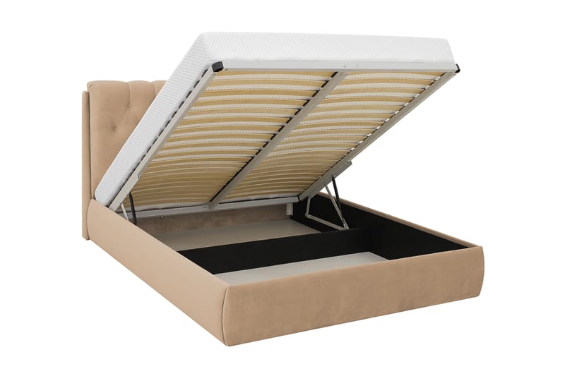 Bedford Sengpakke med Oppbevaring 160x200 cm - Lyse brun - Møbler - Senger - Komplett sengepakke