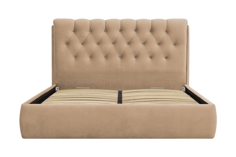 Bedford Sengpakke med Oppbevaring 160x200 cm - Lyse brun - Møbler - Senger - Komplett sengepakke