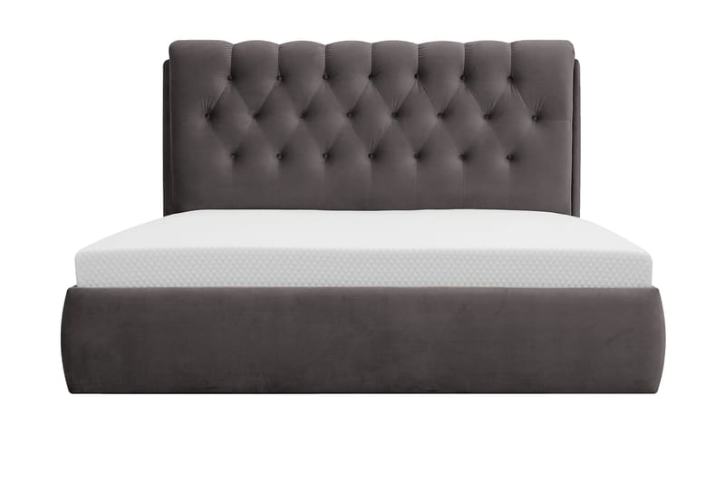 Bedford Sengpakke med Oppbevaring 160x200 cm - Mørkegrå - Møbler - Senger - Komplett sengepakke