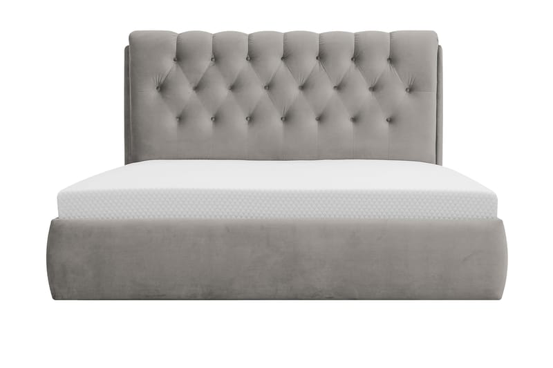 Bedford Sengpakke med Oppbevaring 180x200 cm - Grå - Møbler - Senger - Komplett sengepakke