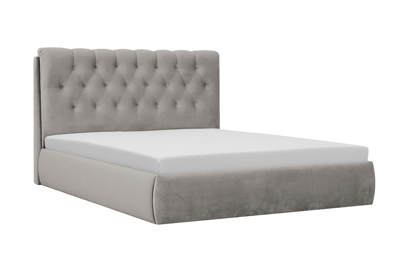 Bedford Sengpakke med Oppbevaring 180x200 cm - Grå - Møbler - Senger - Komplett sengepakke