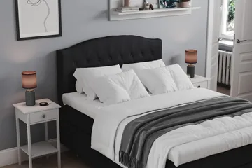 Belda Sengepakke 120x200 Fast - Svart - Møbler - Senger - Komplett sengepakke