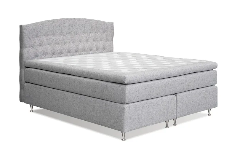 Belda Sengepakke 160x200 Fast - Lysegrå - Møbler - Senger - Komplett sengepakke