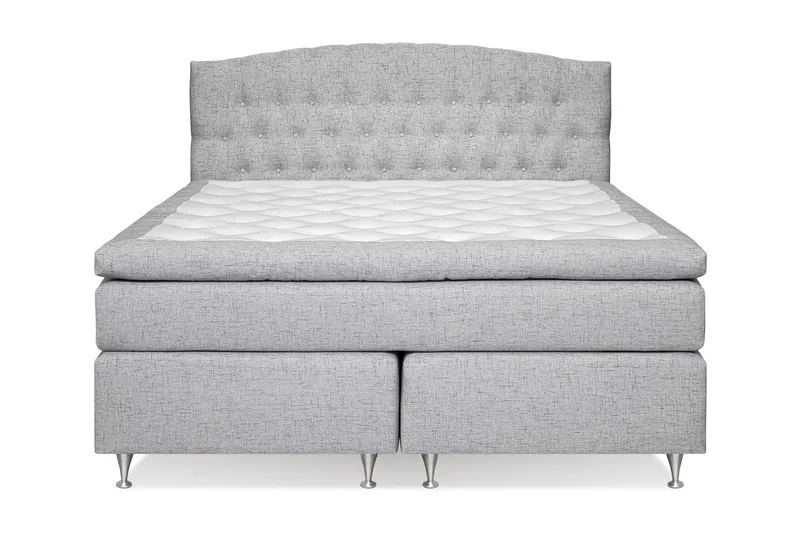 Belda Sengepakke 160x200 Fast - Lysegrå - Møbler - Senger - Komplett sengepakke