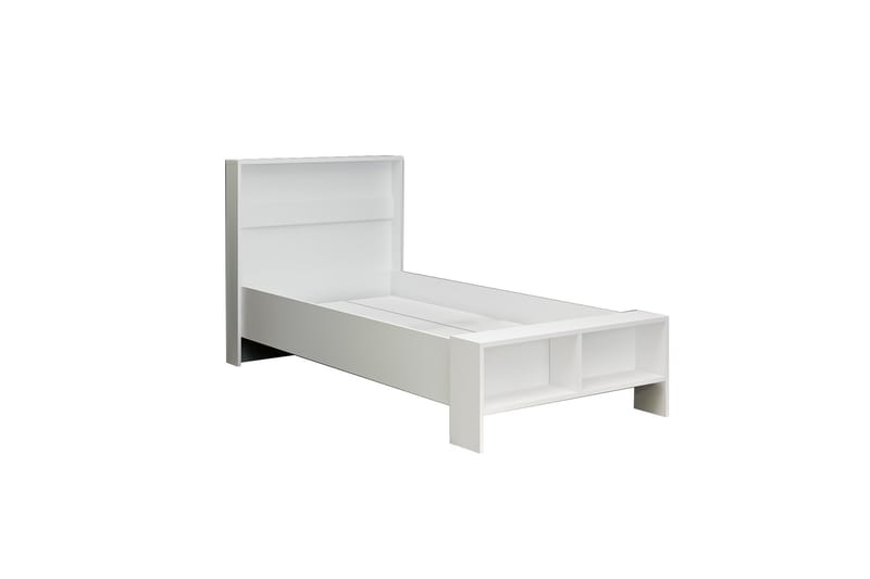 Berdez Sengeramme 99x215 cm - Hvit - Møbler - Senger - Sengeramme & sengestamme