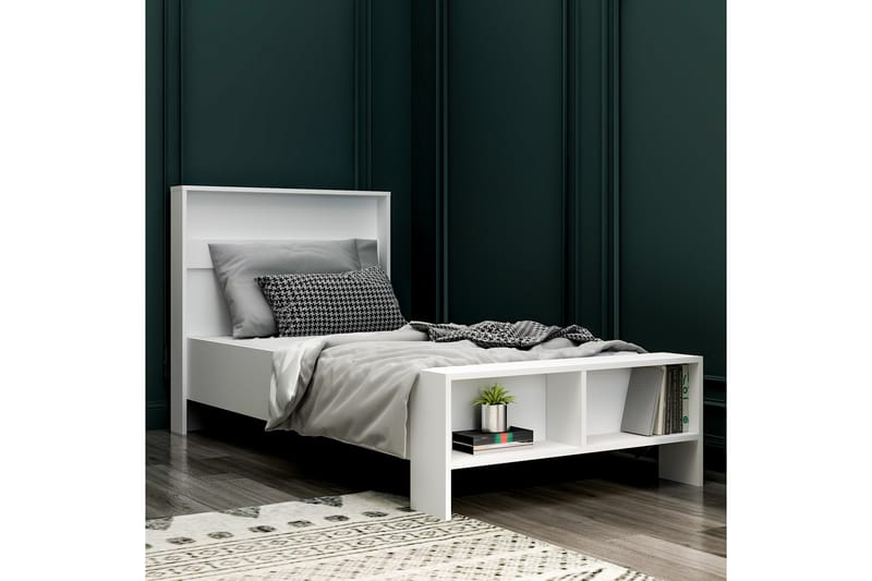 Berdez Sengeramme 99x215 cm - Hvit - Møbler - Senger - Sengeramme & sengestamme