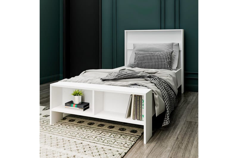 Berdez Sengeramme 99x215 cm - Hvit - Møbler - Senger - Sengeramme & sengestamme