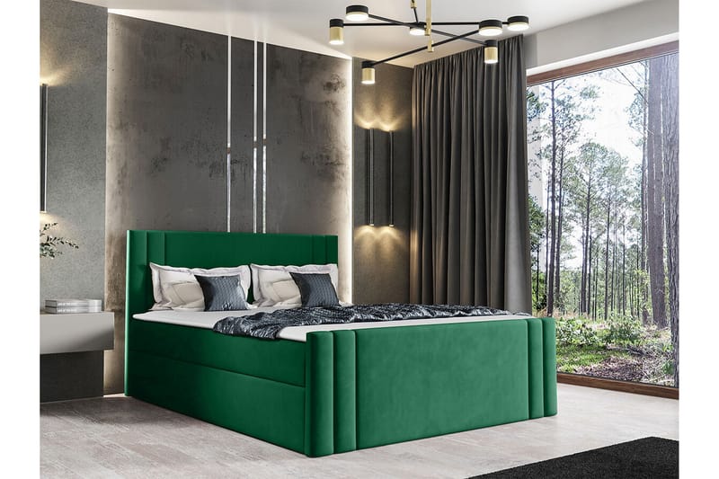 Betvallen Sengeramme 120x200 cm - Mørkegrønn - Sengeramme & sengestamme