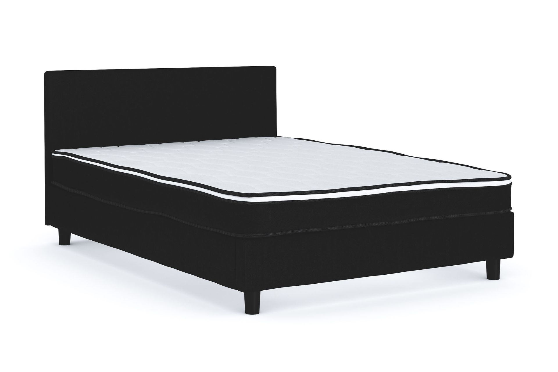 Billingen Komplett Sengepakke 140x200 cm - Svart - Møbler - Senger - Kontinentalsenger
