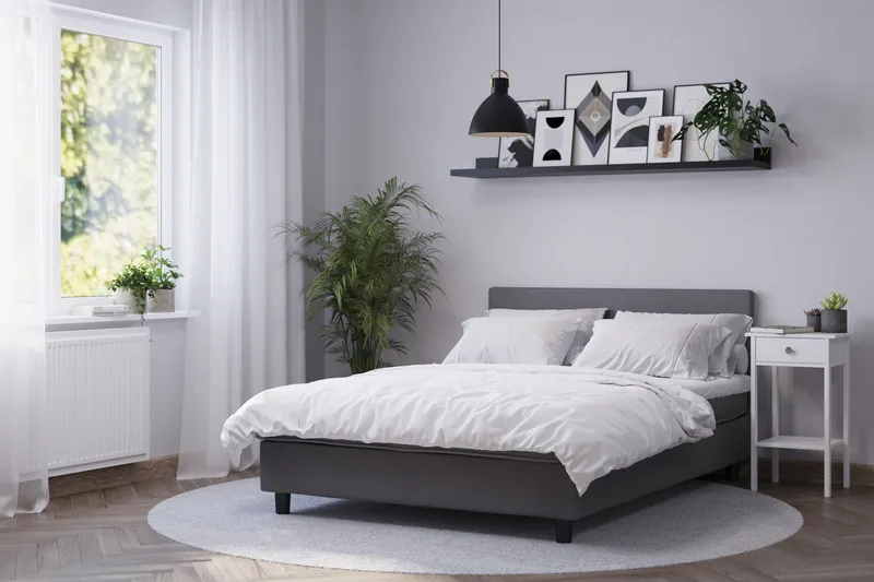 Billingen Kontinentalseng 180x200 cm - Grå - Møbler - Senger - Kontinentalsenger