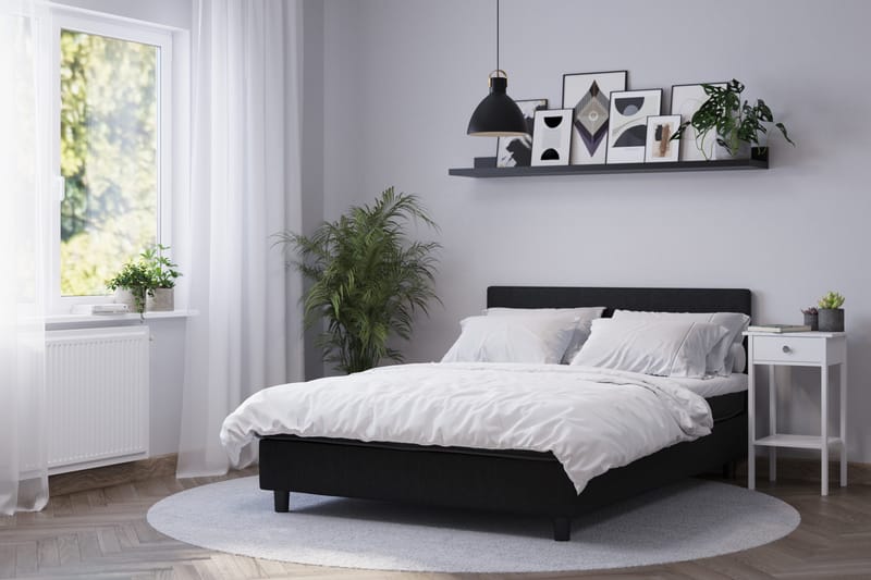 Billingen Kontinentalseng 180x200 cm - Svart - Møbler - Senger - Kontinentalsenger