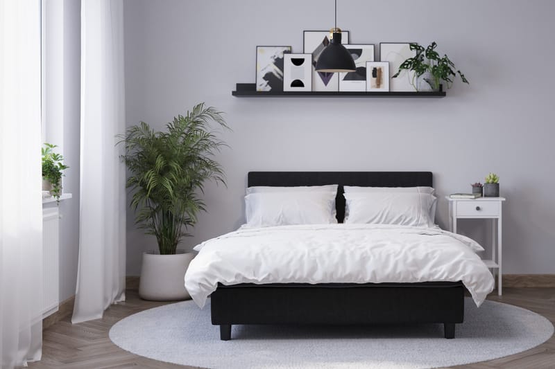Billingen Kontinentalseng 180x200 cm - Svart - Møbler - Senger - Kontinentalsenger