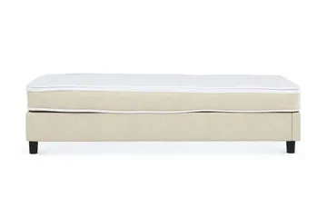 Billingen Kontinentalseng 90x200 cm i Stoff med Fasthetsgrad Medium - Beige - Møbler - Senger - Enkeltsenger