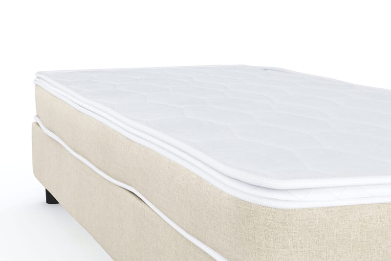 Billingen Kontinentalseng 90x200 cm i Stoff med Fasthetsgrad Medium - Beige - Møbler - Senger - Enkeltsenger