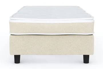 Billingen Kontinentalseng 90x200 cm i Stoff med Fasthetsgrad Medium - Beige - Møbler - Senger - Enkeltsenger