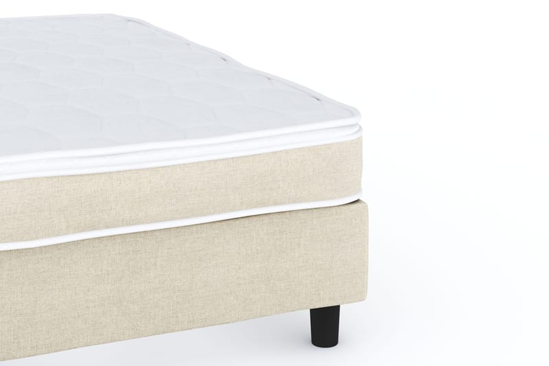 Billingen Kontinentalseng 90x200 cm i Stoff med Fasthetsgrad Medium - Beige - Møbler - Senger - Enkeltsenger