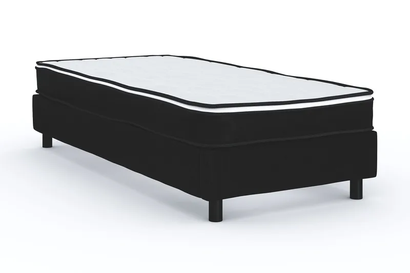 Billingen Kontinentalseng 90x200 cm - Svart - Møbler - Senger - Kontinentalsenger