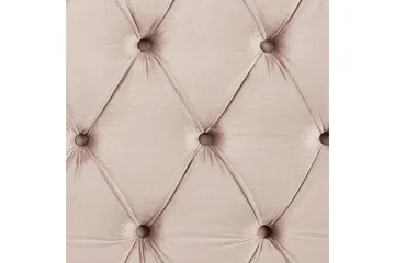 Bode Myk Sengeramme 180x200 cm i Fløyel med Sengegavl - Rosa - Møbler - Senger - Sengeramme & sengestamme