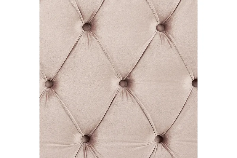 Bode Myk Sengeramme 180x200 cm i Fløyel med Sengegavl - Rosa - Møbler - Senger - Sengeramme & sengestamme