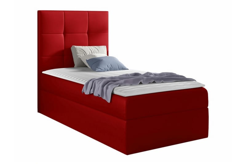 Boisdale Sengeramme 100x200 cm - Rød - Sengeramme & sengestamme